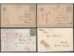 Collection of over 60 letters, stationeries and postcards, all with ...
