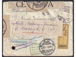 Small size letter sent by registered mail from Pula to Switzerland 08 ...
