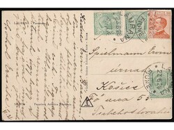 Postcard of Lovran sent from Lovran to Hungary 23.06. 1928. Franked ...