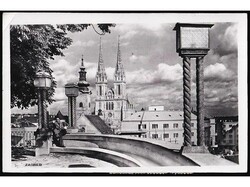 Postcard of Zagreb, sent by registered mail from Zagreb to Wien 22.01 ...