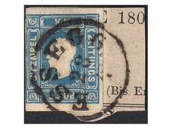 Mi.No. 16, fragment of Newspaper Wrapper with nice cancel ESSEGG 28.4 ...