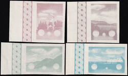 Mi.No. 70/73, complete series of first phase print. All with left ...