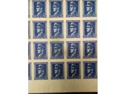 Mi.No. 106, imperforate sheet on paper without gum. Connection of two ...