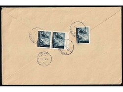 Letter sent by registered and express mail from Zagreb to Switzerland ...