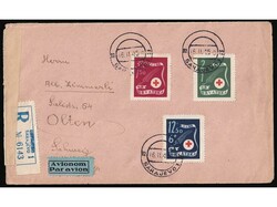 Letter sent by registered and air mail from Sarajevo to Olten in ...