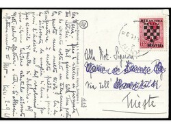 Postcard of Knin sent from Knin to Trieste 21.09. 1941. Censored on ...