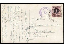 Postcard of Beograd, sent from Zemun to Virovitica 27.09. 1941. ...