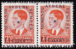 BP No. 18, horizontal pair, overprint Memento Advere Sempere / MAS. ...