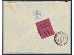 Envelope for airmail with complete content sent from Zadar to Rome 22 ...