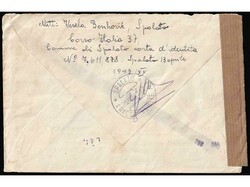 Letter sent by registered mail from Split to Orebić 29.08. 1943. OKW ...