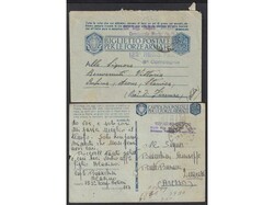 Four military mail letters, of Italian soldiers, members of military ...