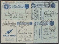 Four military mail letters, of Italian soldiers members of military ...