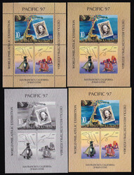 International World Exhibition Pacific 97. Perforate and imperforate ...