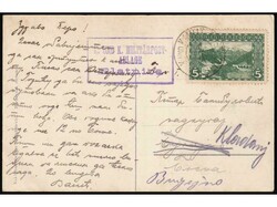 Postcard of Blatnica, sent from postal agency Blatnica via post ...