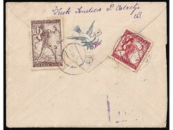 Small size letter sent from postal agency Srnetica via post Oštrelj ...