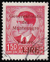 Italian occupation, Mi.No. 38A, red overprint, signed