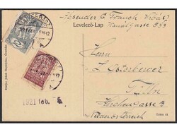 Postcard of Vrbas sent to Austria 05.02. 1921., franked with ...