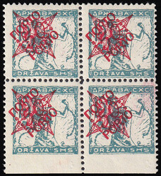 Block of four, porto of provisorium 50 para on 15 vinara in ...