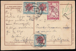 Postcard sent from Čazma to Ljubljana in 12th month. On arrival ...