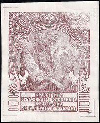 Kingdom of the S.H.S. Large format essay (ca. 63.0 x 75.0 mm) for ...