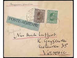 Printed Matter by Air Mail: BELGRADE - WARSAW, POLAND 17.03. 1926. ...