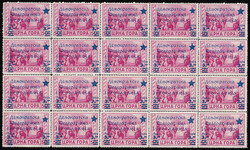 Cetinje Provisional Issue. Value of Lire 3.00/cent. 50 in sheet of 20 ...