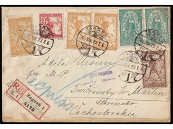 Letter sent by registered and express mail from Zagreb to ...