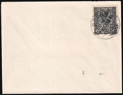 29th October Stamps 45 fill on envelope, cancelled with cancel Brod. ...