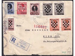 Letter sent by registered mail from Sarajevo to Wien 12.08. 1941. ...