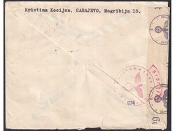 Letter sent by registered mail from Sarajevo to Wien 12.08. 1941. ...