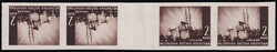 Mi.No. 78, two horizontal pairs in T/B position with gutter. Very rare