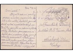 Postcard of Hungarian Red Cross sent from a Sočka battlefield 22.04. ...
