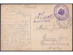 Postcard of Ljubljana sent from Ljubljana to Gorica 24.08. 1914. On ...