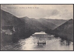 Postcard with image of Kupa valley, sent from postal agency PETRINA ...