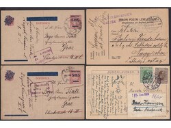 Small lot of 12 letters, stationeries and postcards from the ...