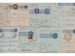NDH lot of 7 Italian military mail stationeries from military post No ...
