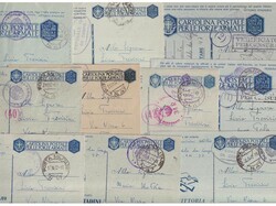 NDH, lot of 10 Italian military mail stationeries, military post PM ...