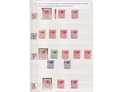 NDH excellent collection of first edition three row or bars, Mi.No. ...