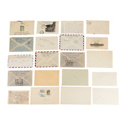 1904 postcard bearing 2ri. Falcon cancelled by rare Kieng-Hung Coree ...