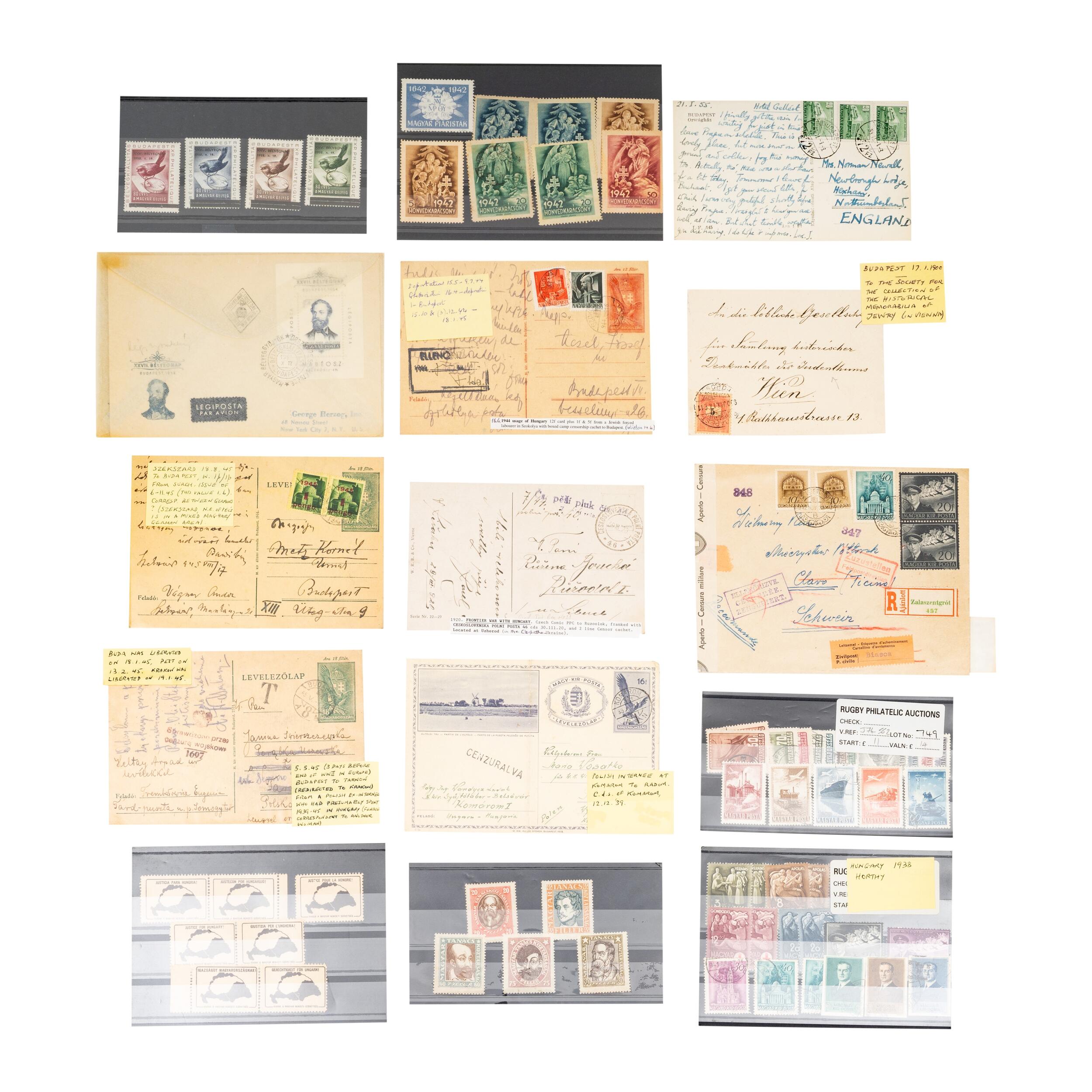 Stamps and covers including 1930's Japanese envelope sent to Hungary ...