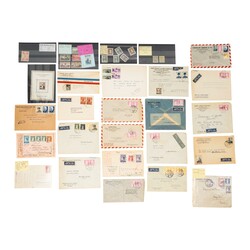 Group of postal history and a few stamps, covers mostly from the ...