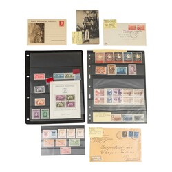 Covers including Italian Occupation of Albania adhesives franked on ...