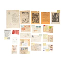 Postal history collection comprising 1944 patriotic letter card ...