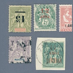1885+ France - French colonial stamps, from an old Hungarian ...