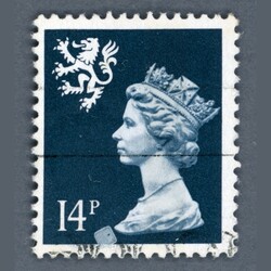 1988 Great Britain - Scotland - used 14P machin misprintAutomatisch ...