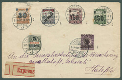 1919 Romania - Temesvár - express long distance cover with ...