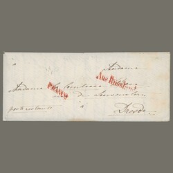 1834 Russia - poste restante prepaid letter sent to Dresden with nice ...