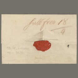 1825 Austria - Return receipt half postage paid long-distanceletter ...