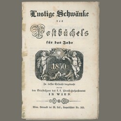 1850 Austria - Postal Book / Postbüchel - publisher: M. Zell - 2 ...