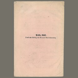 1857 Austria - Hungary - Postbüchel Pest - publisher: Mucsányszky